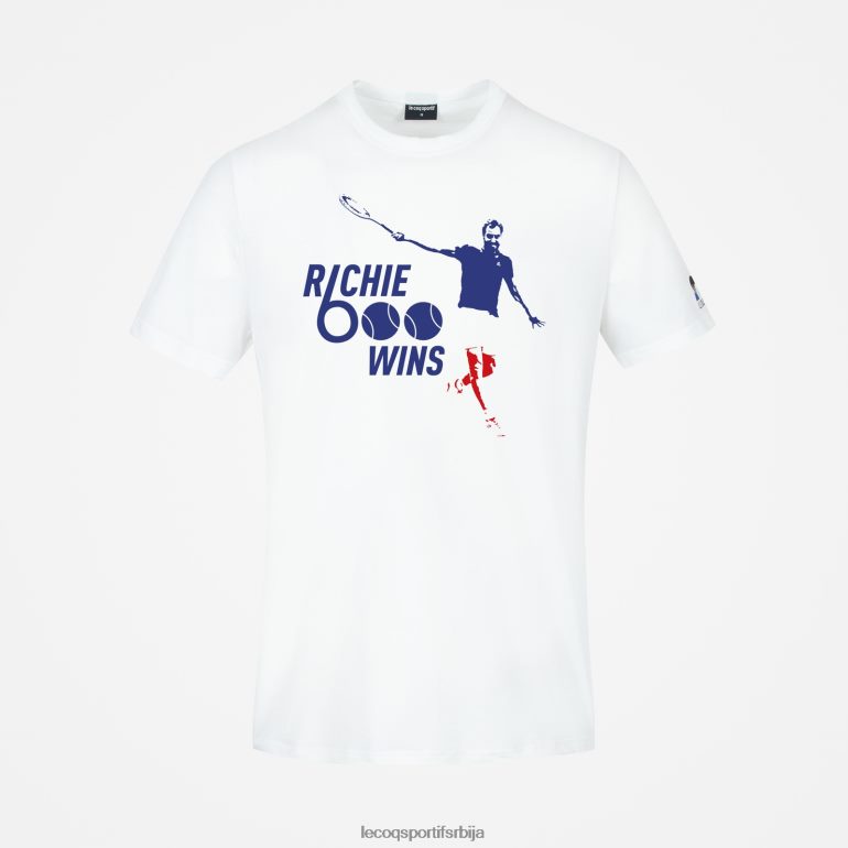 мушкарци Le Coq Sportif модна мајица бела одећу LVZN2D158