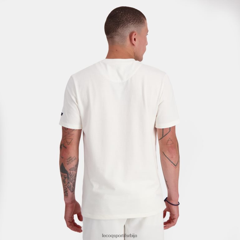 мушкарци Le Coq Sportif модна мајица бела одећу LVZN2D159