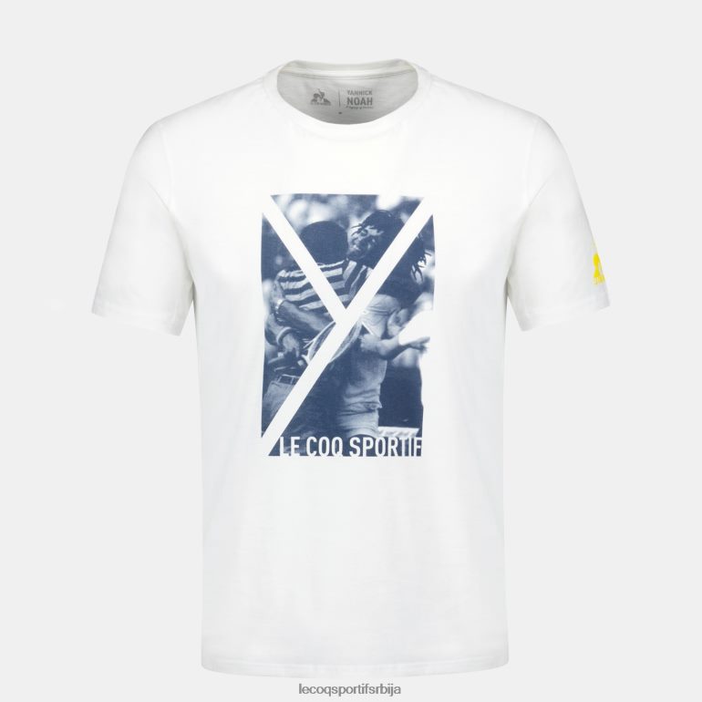 мушкарци Le Coq Sportif модна мајица бела одећу LVZN2D160