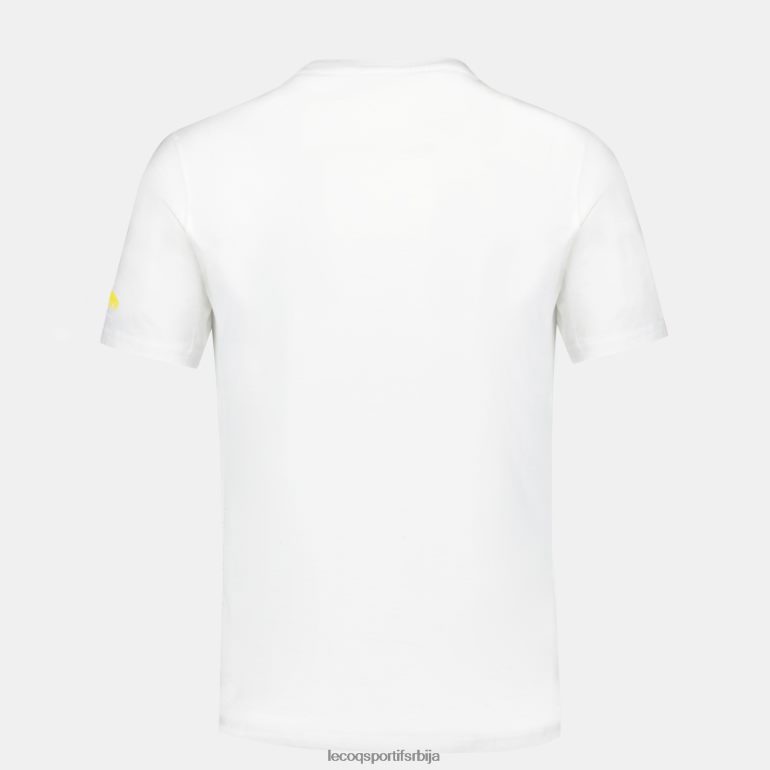мушкарци Le Coq Sportif модна мајица бела одећу LVZN2D160