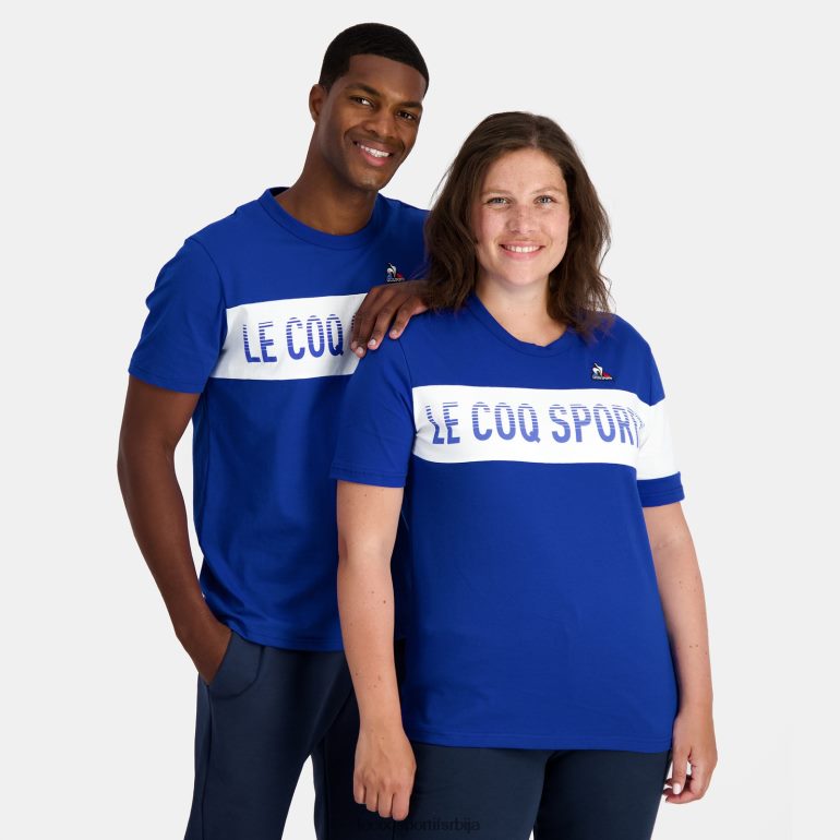 мушкарци Le Coq Sportif модна мајица плава одећу LVZN2D161