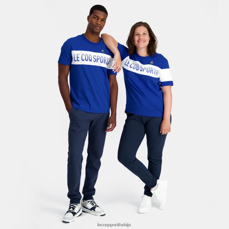 мушкарци Le Coq Sportif модна мајица плава одећу LVZN2D161
