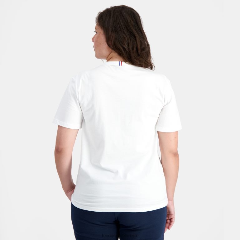 мушкарци Le Coq Sportif модна мајица бела одећу LVZN2D162