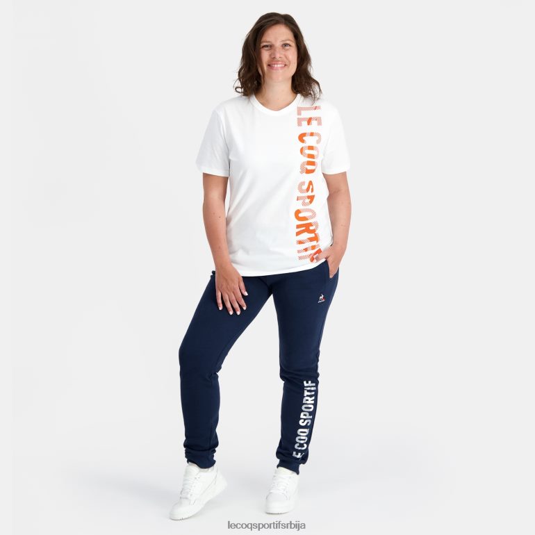 мушкарци Le Coq Sportif модна мајица бела одећу LVZN2D162