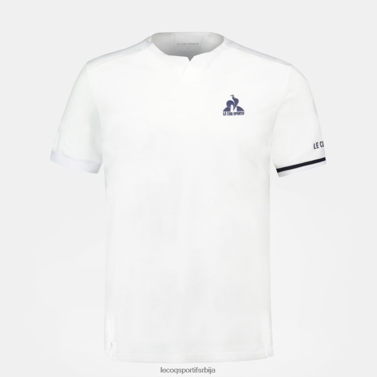 мушкарци Le Coq Sportif модна мајица бела одећу LVZN2D165