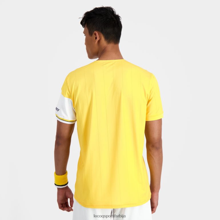 мушкарци Le Coq Sportif модна мајица бела одећу LVZN2D166