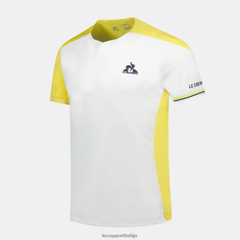 мушкарци Le Coq Sportif модна мајица бела одећу LVZN2D166