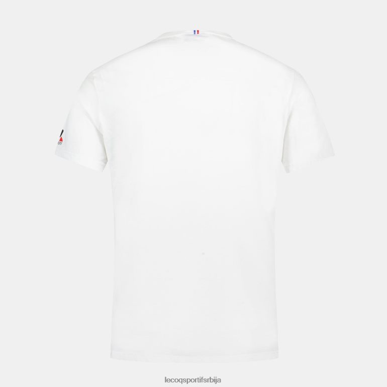 мушкарци Le Coq Sportif мајица - француска рагби бела одећу LVZN2D169