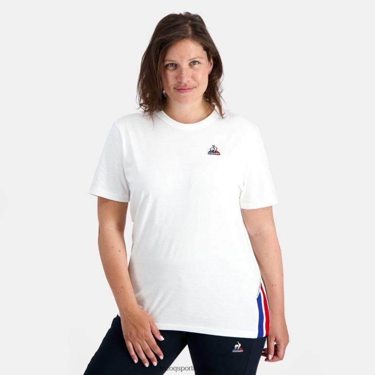 мушкарци Le Coq Sportif модна мајица бела одећу LVZN2D170