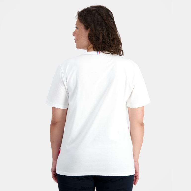 мушкарци Le Coq Sportif модна мајица бела одећу LVZN2D170