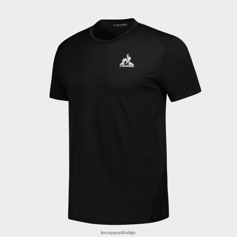 мушкарци Le Coq Sportif модна мајица црна одећу LVZN2D174