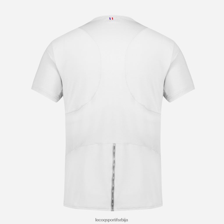 мушкарци Le Coq Sportif модна мајица бела одећу LVZN2D176