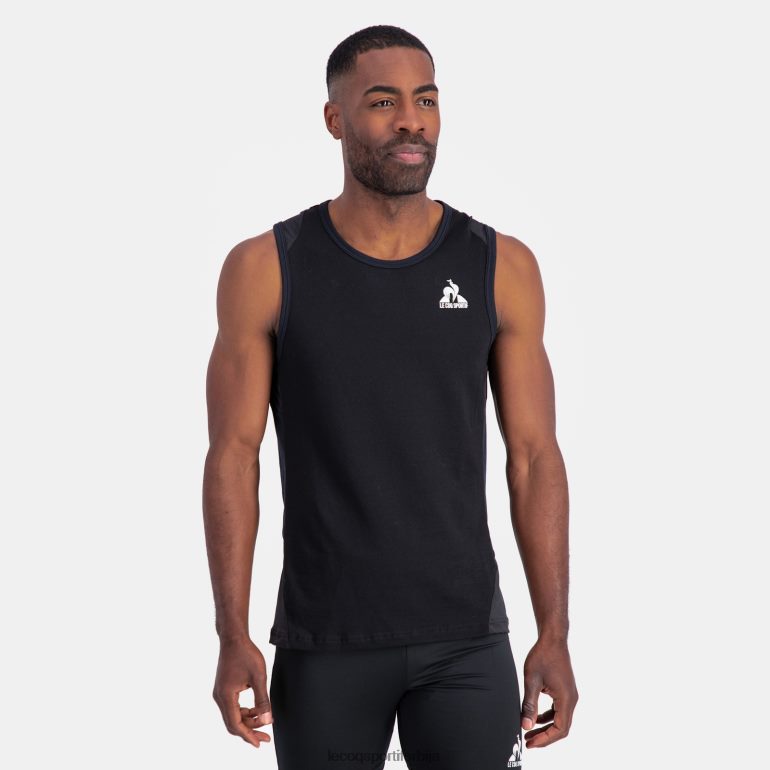 мушкарци Le Coq Sportif прслук топ црн одећу LVZN2D177