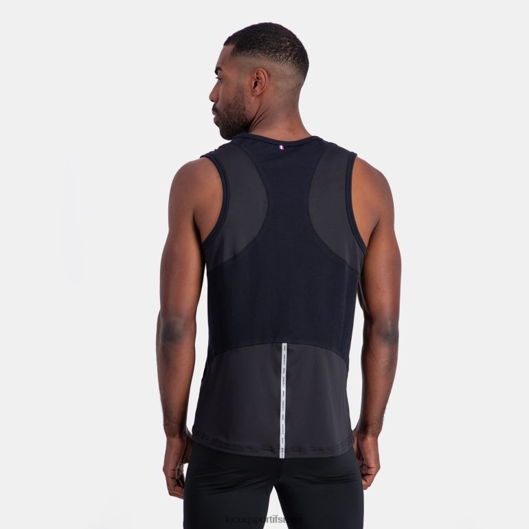 мушкарци Le Coq Sportif прслук топ црн одећу LVZN2D177