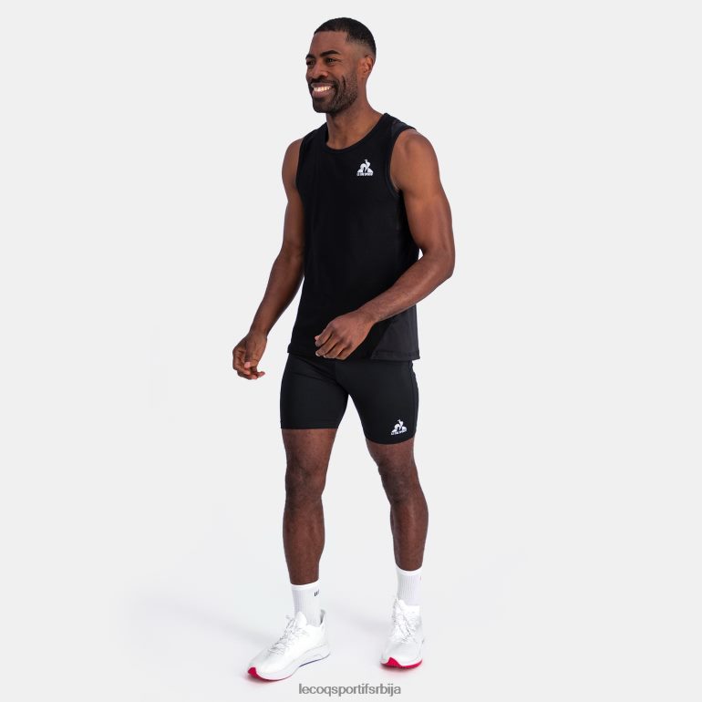 мушкарци Le Coq Sportif прслук топ црн одећу LVZN2D177