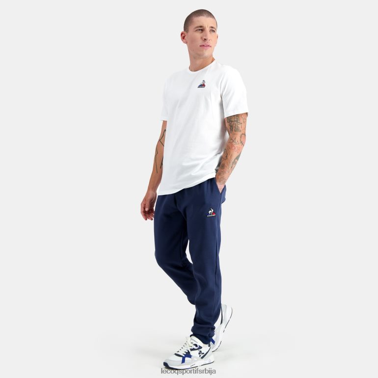 мушкарци Le Coq Sportif модна мајица бела одећу LVZN2D180