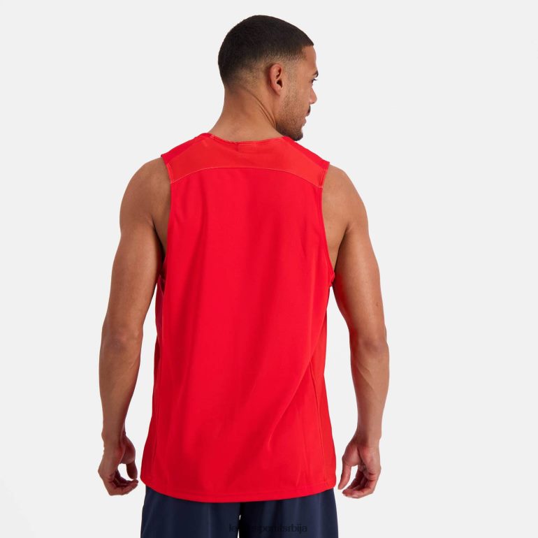 мушкарци Le Coq Sportif прслук топ црвен одећу LVZN2D196