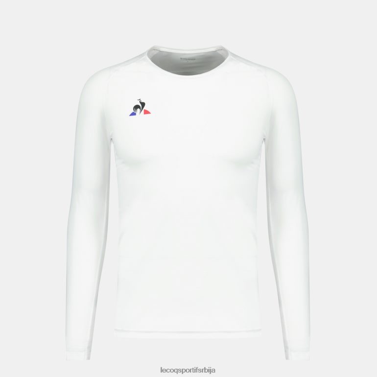 мушкарци Le Coq Sportif мајица дугих рукава бела одећу LVZN2D197