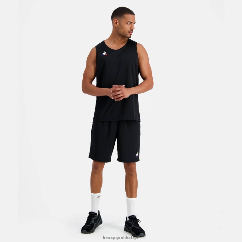 мушкарци Le Coq Sportif прслук топ црн одећу LVZN2D198
