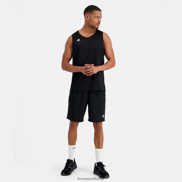 мушкарци Le Coq Sportif прслук топ црн одећу LVZN2D198