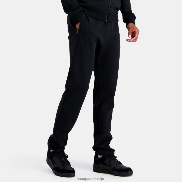 мушкарци Le Coq Sportif модне панталоне црне одећу LVZN2D100