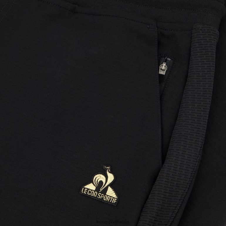 мушкарци Le Coq Sportif панталоне црне одећу LVZN2D112