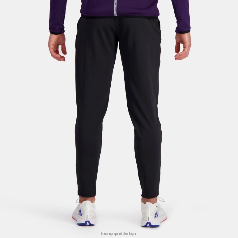 мушкарци Le Coq Sportif модне панталоне црне одећу LVZN2D82