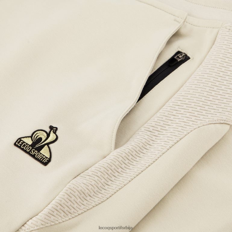 мушкарци Le Coq Sportif модне панталоне браон одећу LVZN2D83