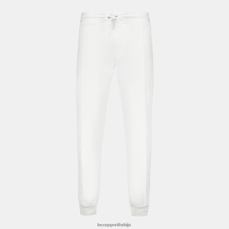 мушкарци Le Coq Sportif модне панталоне беле одећу LVZN2D89