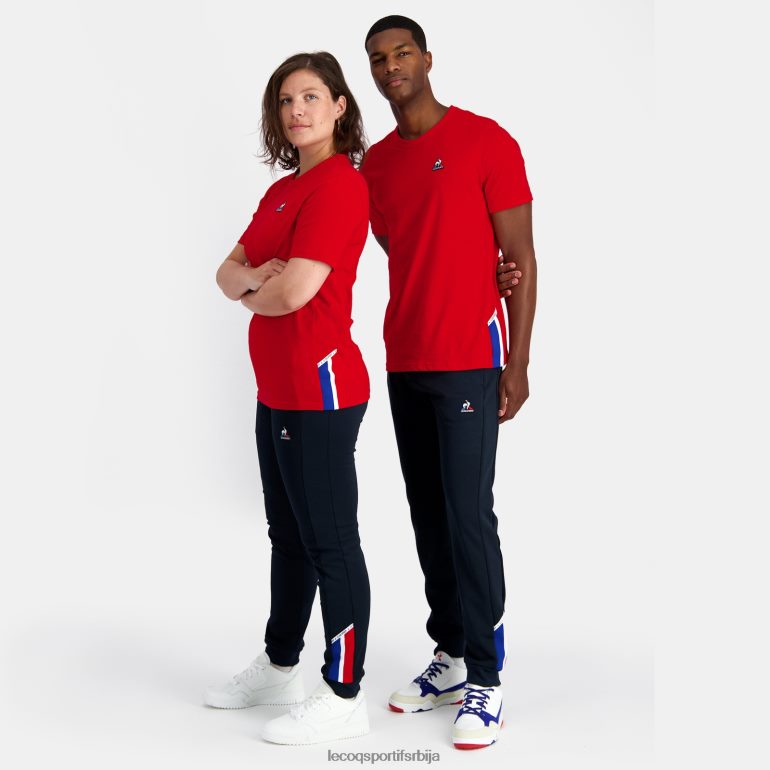 мушкарци Le Coq Sportif модне панталоне плаве одећу LVZN2D94