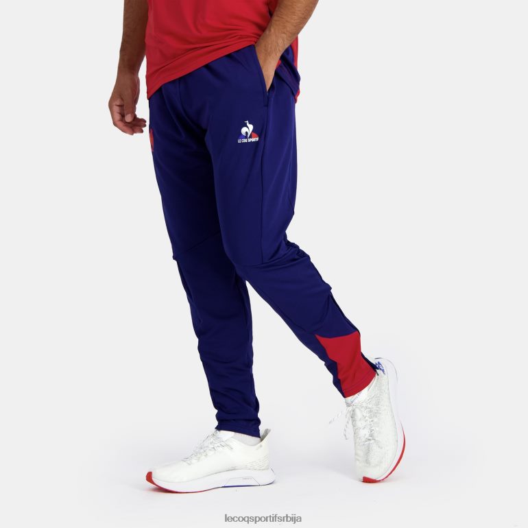 мушкарци Le Coq Sportif модне панталоне плаве одећу LVZN2D96