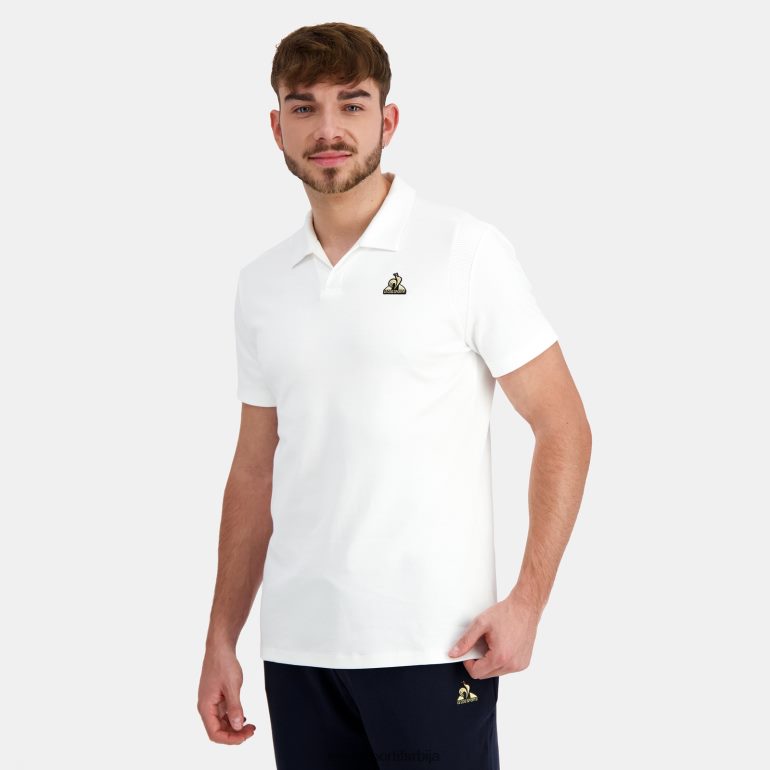 мушкарци Le Coq Sportif цотон поло бела одећу LVZN2D128