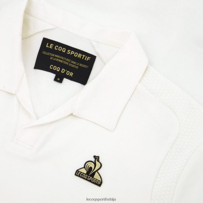 мушкарци Le Coq Sportif цотон поло бела одећу LVZN2D128