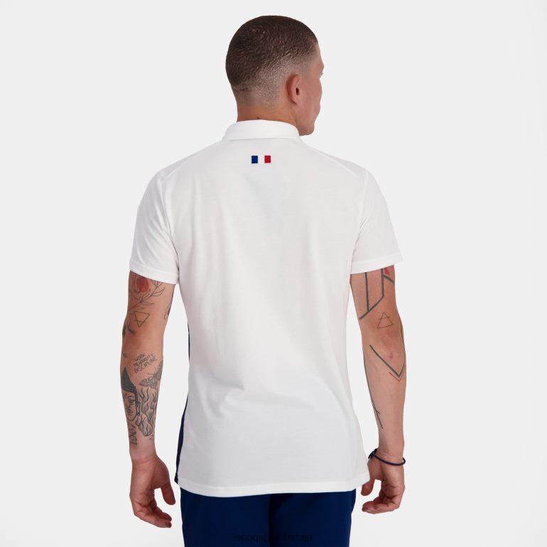 мушкарци Le Coq Sportif поло бела одећу LVZN2D137