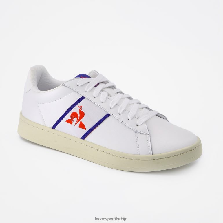 мушкарци Le Coq Sportif ципела класична мека тробојна бела ципеле LVZN2D550