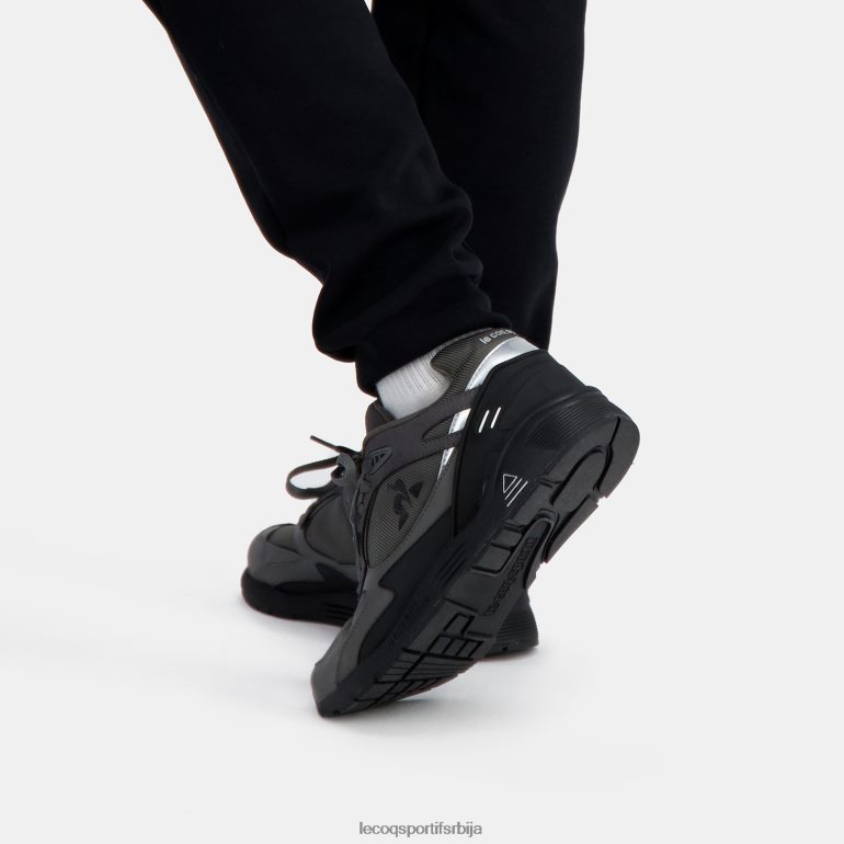 мушкарци Le Coq Sportif ципела лцс р1100 црни ђон сива ципеле LVZN2D543